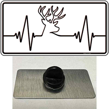 Deer Heart Beat Novelty Metal Hat Pin Tag