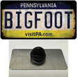 Bigfoot Pennsylvania Novelty Metal Hat Pin Tag