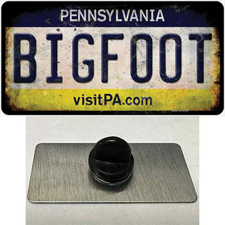 Bigfoot Pennsylvania Novelty Metal Hat Pin Tag