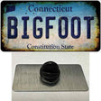 Bigfoot Connecticut Novelty Metal Hat Pin Tag