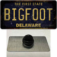 Bigfoot Delaware Novelty Metal Hat Pin Tag