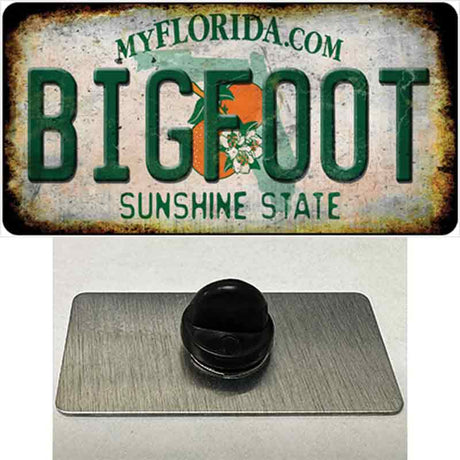 Bigfoot Florida Novelty Metal Hat Pin Tag