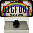 Bigfoot Hawaii Novelty Metal Hat Pin Tag