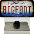 Bigfoot Illinois Novelty Metal Hat Pin Tag