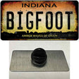 Bigfoot Indiana Novelty Metal Hat Pin Tag