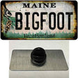 Bigfoot Maine Novelty Metal Hat Pin Tag