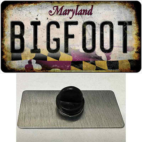 Bigfoot Maryland Novelty Metal Hat Pin Tag