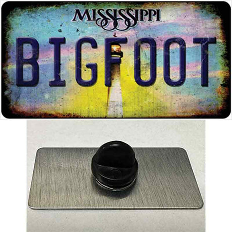 Bigfoot Mississippi Novelty Metal Hat Pin Tag