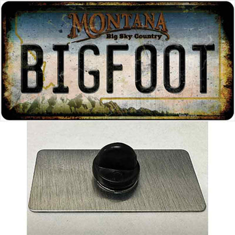 Bigfoot Montana Novelty Metal Hat Pin Tag