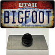 Bigfoot Utah Novelty Metal Hat Pin Tag