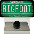 Bigfoot Vermont Novelty Metal Hat Pin Tag