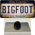 Bigfoot West Virginia Novelty Metal Hat Pin Tag