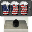 Three Beers America Novelty Metal Hat Pin