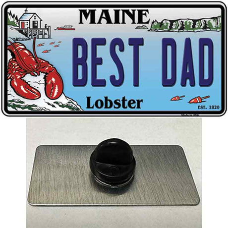 Best Dad Maine Lobster Novelty Metal Hat Pin