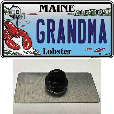 Grandma Maine Lobster Novelty Metal Hat Pin