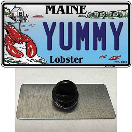 Yummy Maine Lobster Novelty Metal Hat Pin