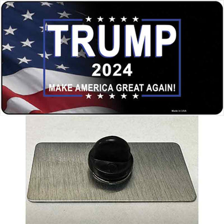 Trump 2024 Flag | Black Novelty Metal Hat Pin