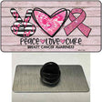 Peace Love Cure Novelty Metal Hat Pin