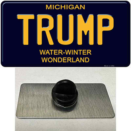 Trump Michigan Blue Novelty Metal Hat Pin