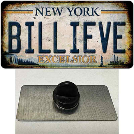 Billieve Excelcior New York Novelty Metal Hat Pin