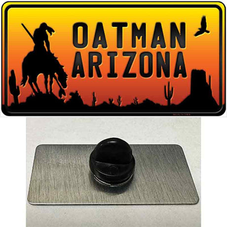 Oatman End Of Trail Arizona Scenic Background Novelty Metal Hat Pin