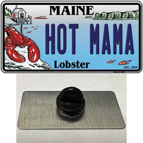 Hot Mama Maine Lobster Novelty Metal Hat Pin