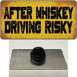 After Whiskey Driving Risky Novelty Metal Hat Pin