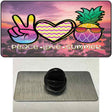 Peace Love Summer Pineapple BeachNovelty Metal Hat Pin