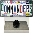 Commanders Strip Art Novelty Metal Hat Pin