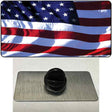 American Flag Wavy Novelty Metal Hat Pin