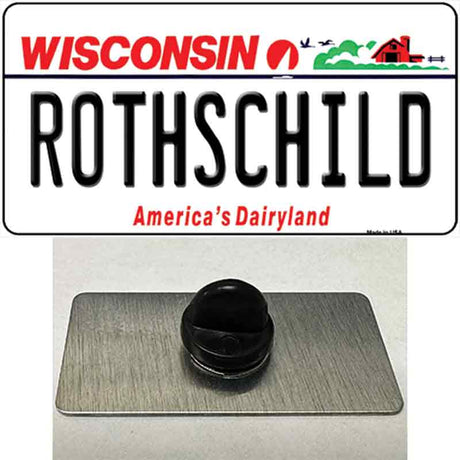 Rothschild Wisconsin Novelty Metal Hat Pin