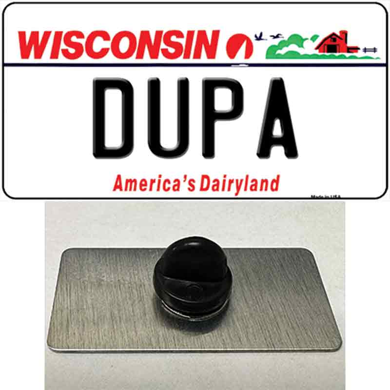 Dupa Wisconsin Novelty Metal Hat Pin
