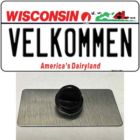 Velkommen Wisconsin Novelty Metal Hat Pin