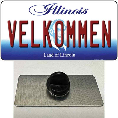 Velkommen Illinois Novelty Metal Hat Pin