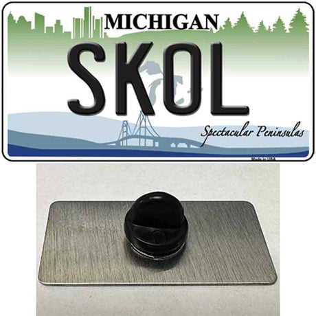 Skol Michigan Novelty Metal Hat Pin