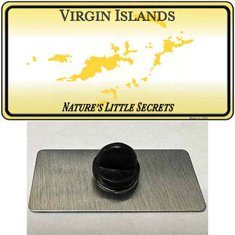 Virgin Islands Blank Novelty Metal Hat Pin