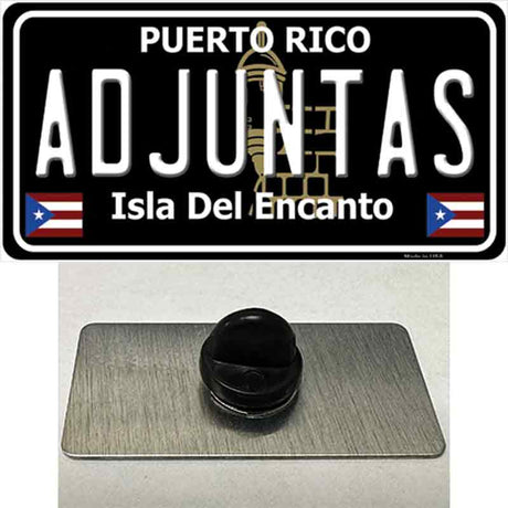 Adjuntas Puerto Rico Black Novelty Metal Hat Pin