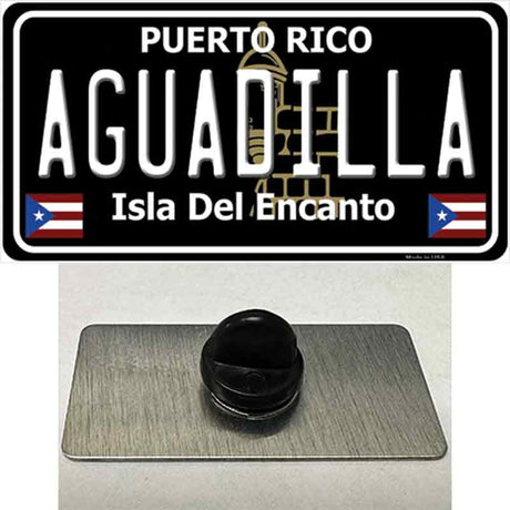 Aguadilla Puerto Rico Black Novelty Metal Hat Pin