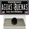 Aguas Buenas Puerto Rico Black Novelty Metal Hat Pin