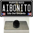 Aibonito Puerto Rico Black Novelty Metal Hat Pin