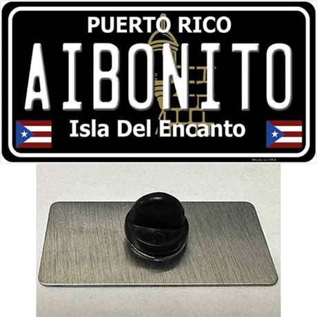 Aibonito Puerto Rico Black Novelty Metal Hat Pin