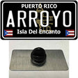 Arroyo Puerto Rico Black Novelty Metal Hat Pin