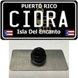 Cidra Puerto Rico Black Novelty Metal Hat Pin