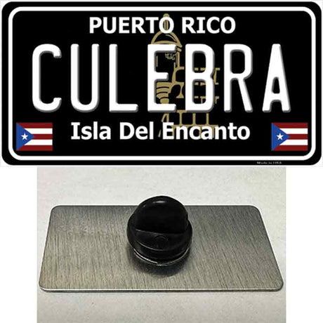 Culebra Puerto Rico Black Novelty Metal Hat Pin