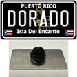 Dorado Puerto Rico Black Novelty Metal Hat Pin