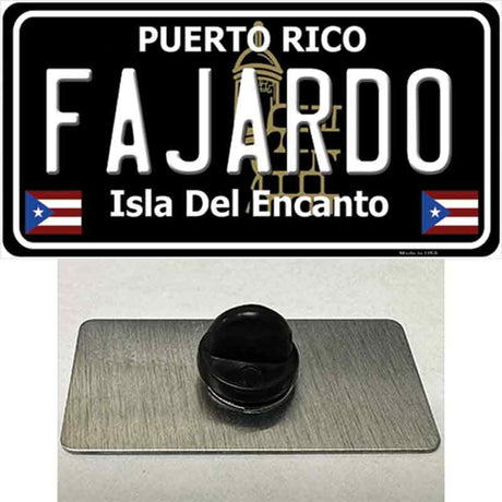 Fajardo Puerto Rico Black Novelty Metal Hat Pin