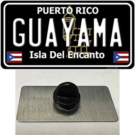 Guayama Puerto Rico Black Novelty Metal Hat Pin