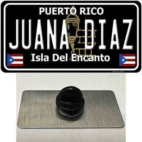 Juana Diaz Puerto Rico Black Novelty Metal Hat Pin