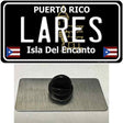 Lares Puerto Rico Black Novelty Metal Hat Pin