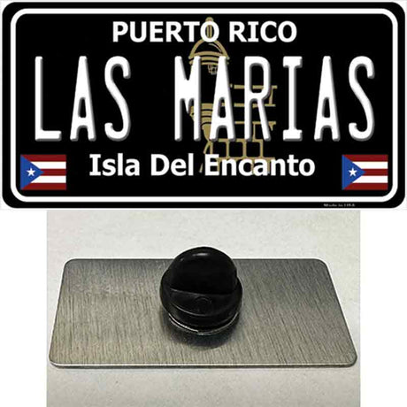 Las Marias Puerto Rico Black Novelty Metal Hat Pin